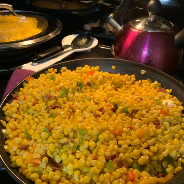 Fried Corn with Bacon