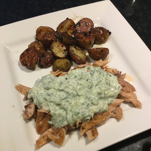 Rainbow Trout with Yogurt Sauce