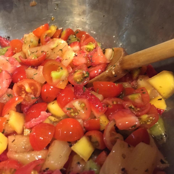 LaWanna's Mango Salsa on Tilapia Fillets