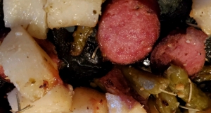 Amy's Po' Man Green Beans and Sausage Dish