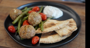 Greek Meatballs with Green Beans and Tomatoes (Make-Ahead Freezer Meal)