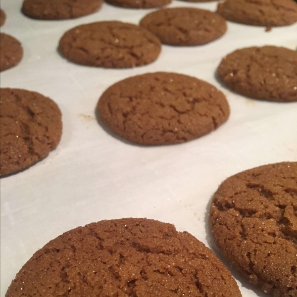 Honey and Molasses Gingersnaps