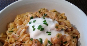 One-Pot Chicken and Sausage Orzo