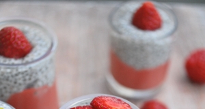 Chia Pudding with Strawberry Puree