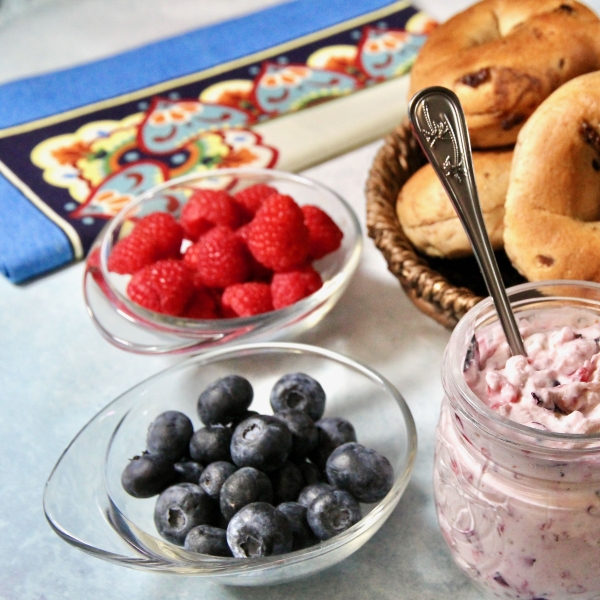 Blueberry-Raspberry Cream Cheese