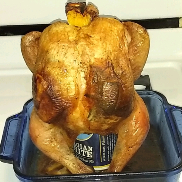 Beer Butt Rosemary Chicken