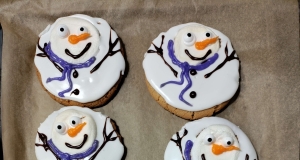 Melted SnowMan Cookie