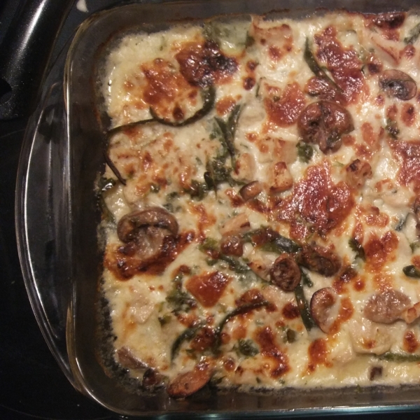 Poblano Chicken Enchilada Casserole