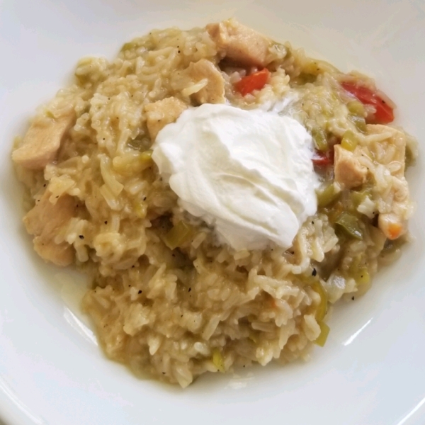 Instant Pot Green Chili Chicken and Rice