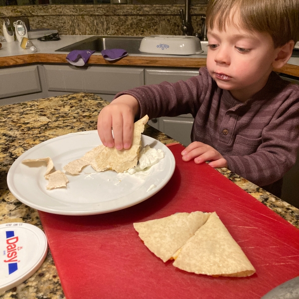 2 Minute Cheese Quesadillas