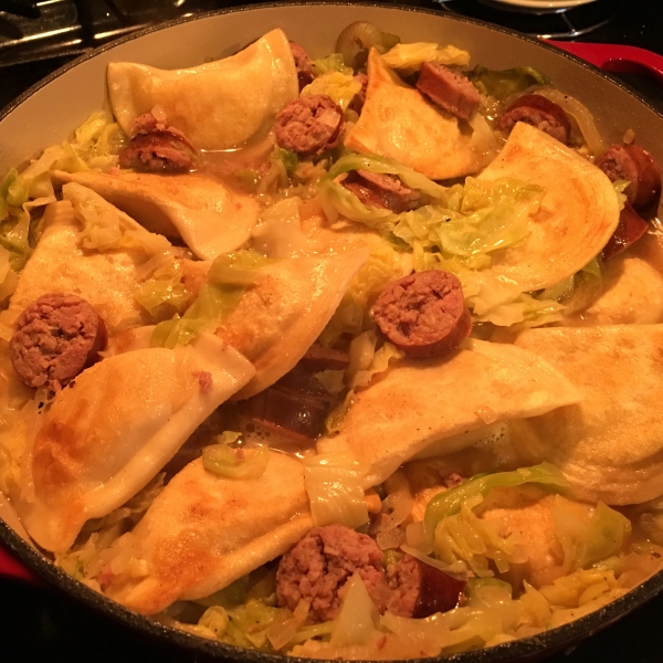 Polish Sausage and Pierogy Haluski