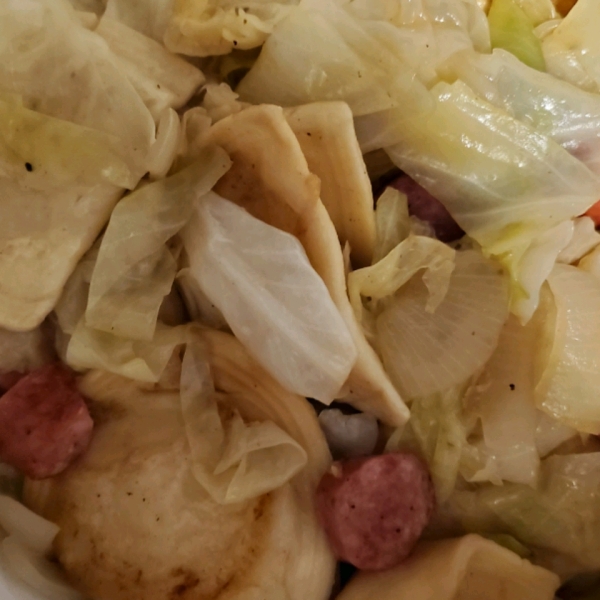 Polish Sausage and Pierogy Haluski