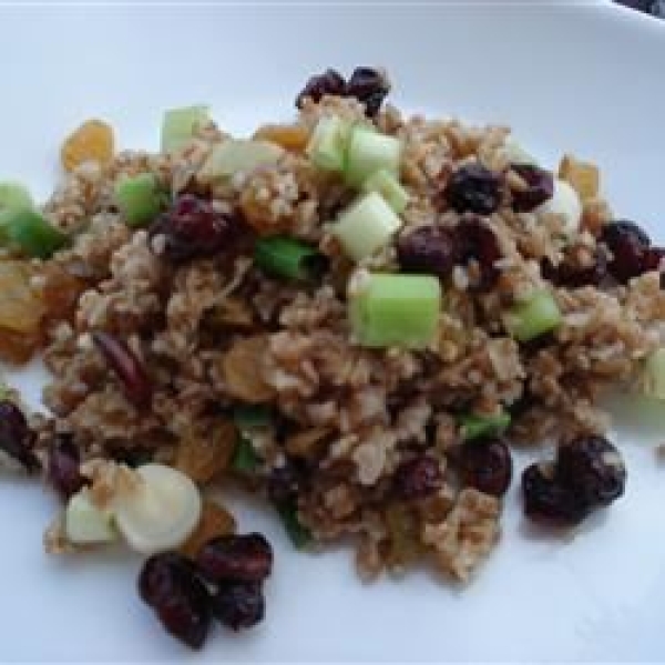 Bulgur Wheat with Dried Cranberries