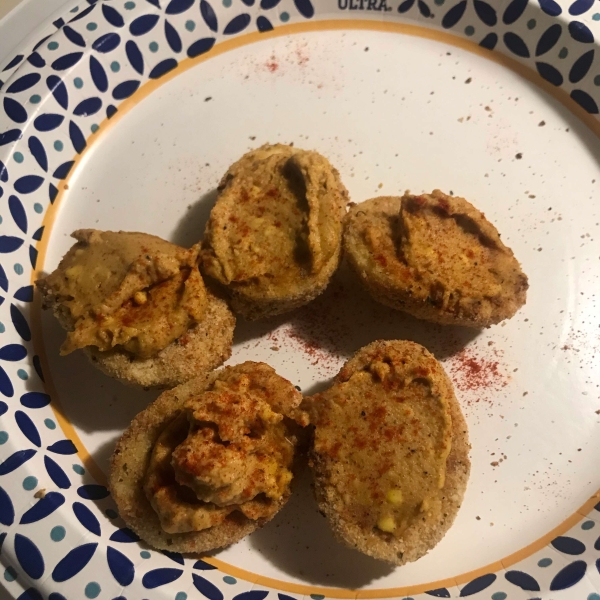 Crunchy Air-Fried Deviled Eggs