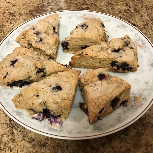 Whole-Grain Blueberry Scones