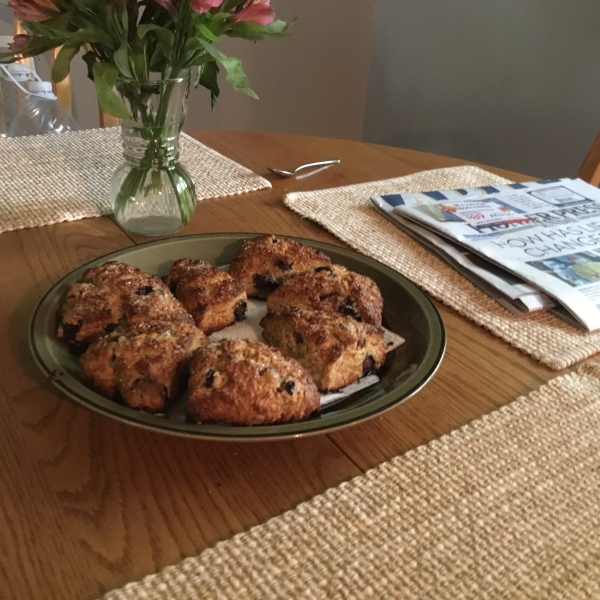 Whole-Grain Blueberry Scones