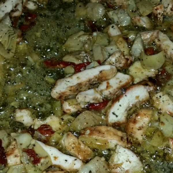 Artichokes in a Garlic and Olive Oil Sauce