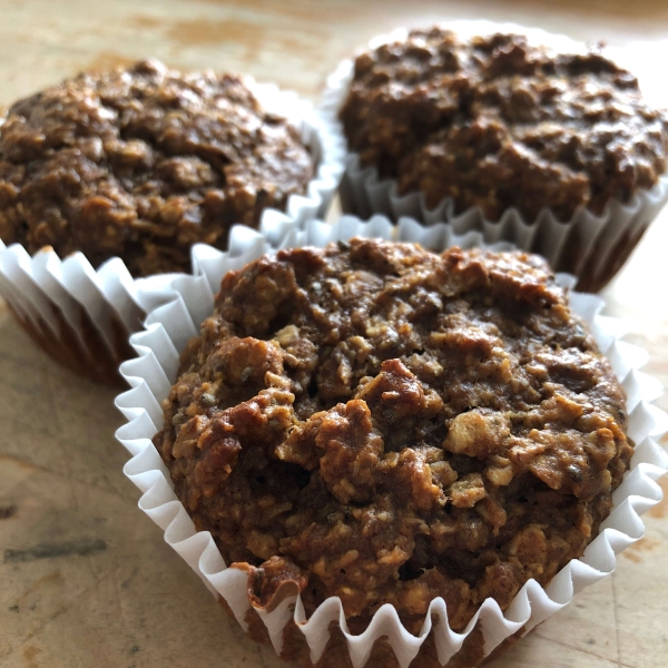 Lower-Carb Banana Protein Muffins