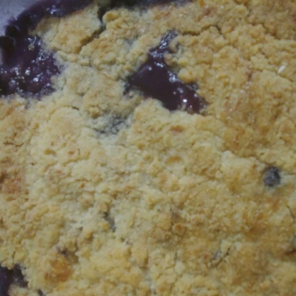 Peach and Blueberry Cobbler