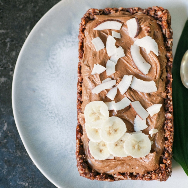 No Bake Double Chocolate Coconut Pie