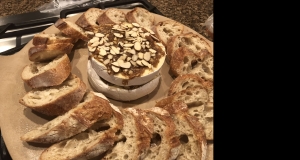 Easy Baked Brie with Almonds and Brown Sugar