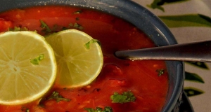 Spicy Tequila-Lime Tomato Soup