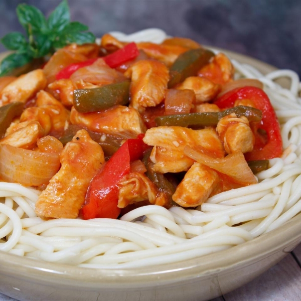 Simple Chicken Cacciatore