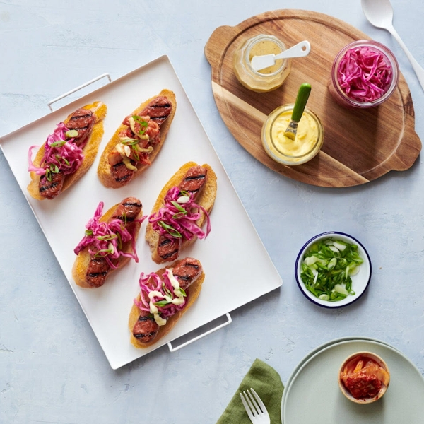 Vegetarian Build-Your-Own Brat Bar