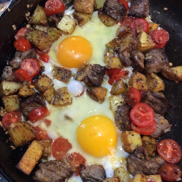 Steak and Egg Hash