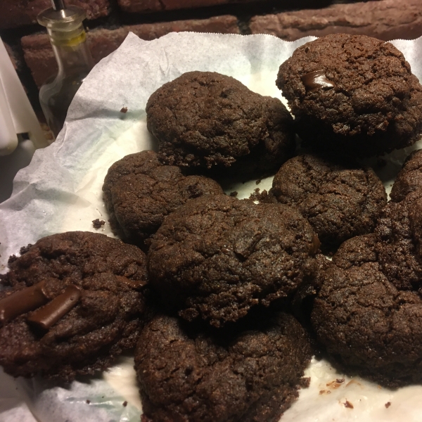 Vegan Chocolate Chocolate Chip Cookies