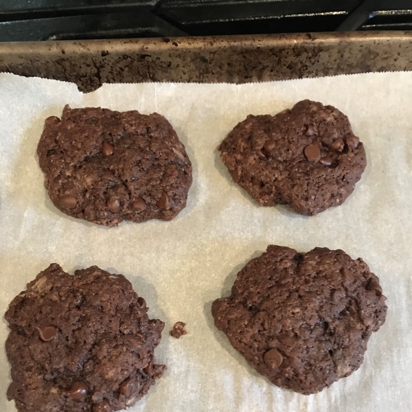 Vegan Chocolate Chocolate Chip Cookies