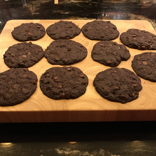 Vegan Chocolate Chocolate Chip Cookies