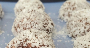 Coconut-Coated Chocolate Rum Balls