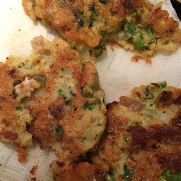 Zucchini and Razor Clam Fritters