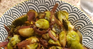 Caramelized Brussels Sprouts with Pistachios