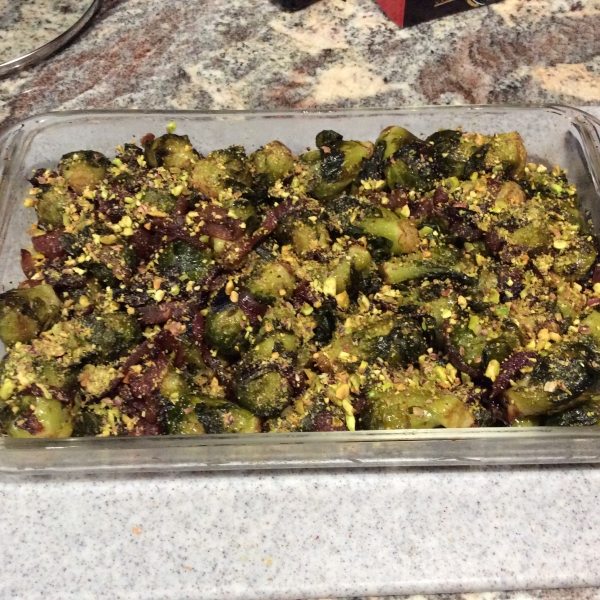 Caramelized Brussels Sprouts with Pistachios