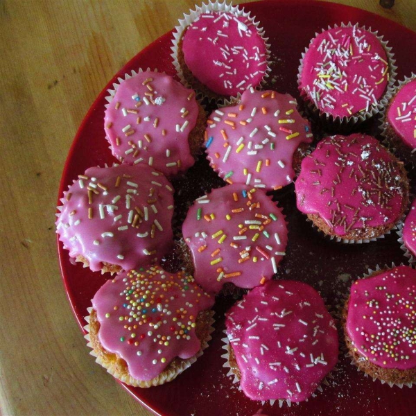 Light and Airy Strawberry Cupcakes