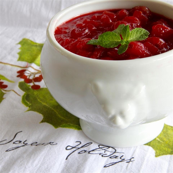 Lemon Ginger Cranberry Applesauce