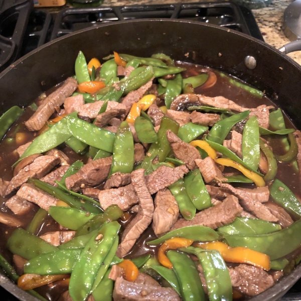 Asian Beef with Snow Peas