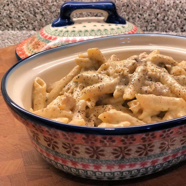 Instant Pot Creamy Chicken and Leek Alfredo