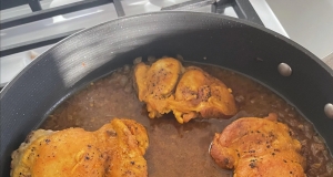 Persian Saffron-Braised Chicken Thighs