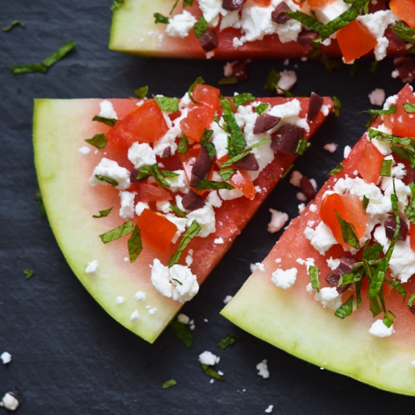 Greek Watermelon Pizza