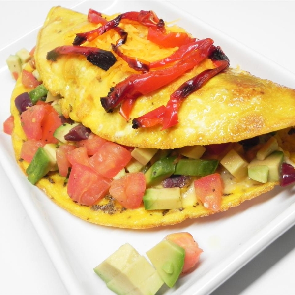 Avocado Greek Omelet