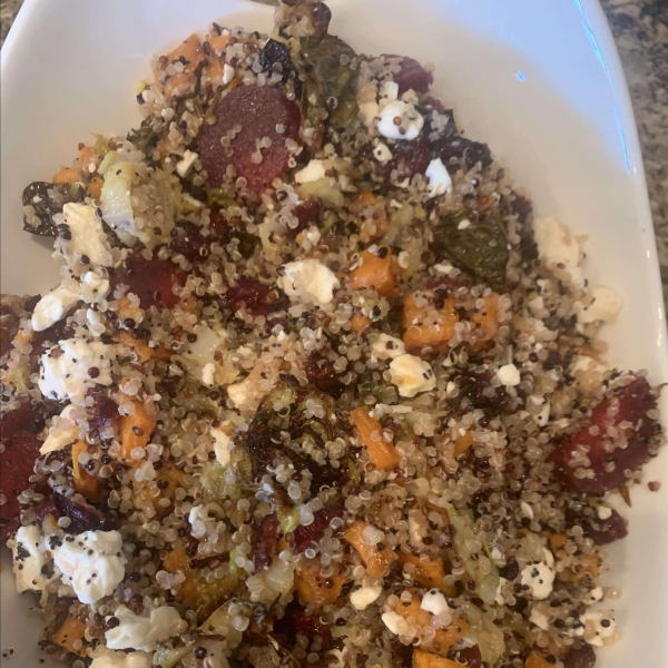 Fall Quinoa Salad with Poppy Seed Dressing