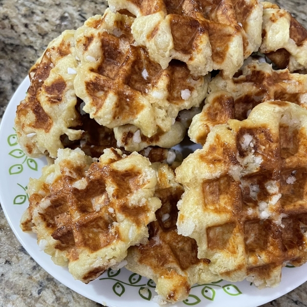 Liege Belgian Waffles with Pearl Sugar