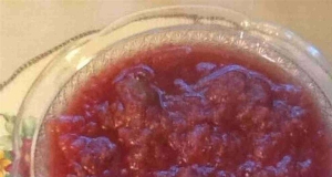 Slow-Cooker Apple Raspberry Sauce