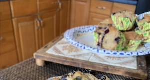 Blueberry, Lime, and Basil Muffins