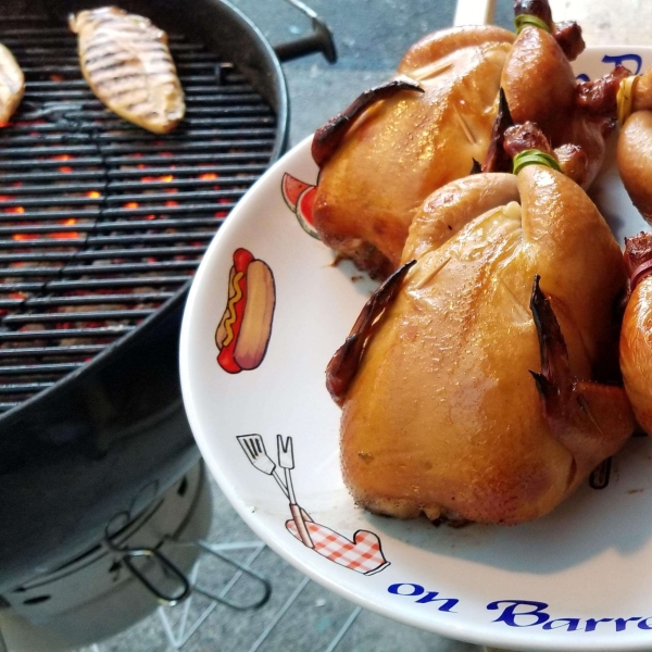 Grilled Cornish Game Hens