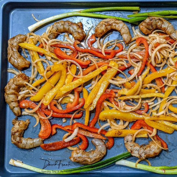 Easy Sheet Pan Shrimp Fajitas