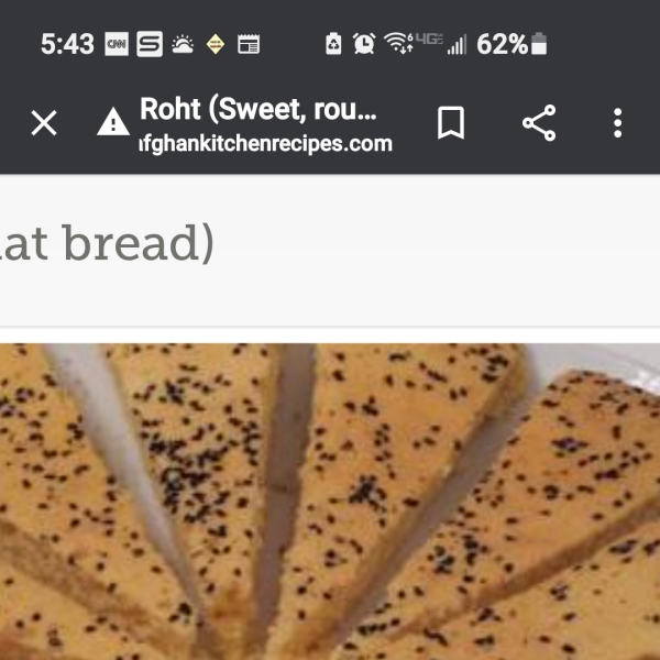 Afghan Sweet Bread (Roht)
